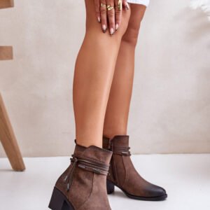 Botki Model Lobina ASA128-37 Brown - Step in style