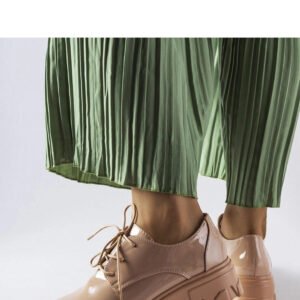 Beżowe lakierowane półbuty Kelly - Solea