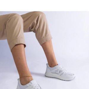 Białe sneakersy na grubej podeszwie Sierra - Solea