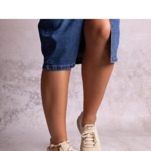 Beżowe sneakersy sportowe Khitam - Solea