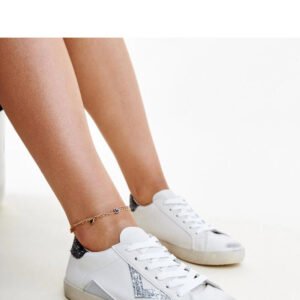 Białe sneakersy z efektem ,,znoszenia`` Gombola - Solea