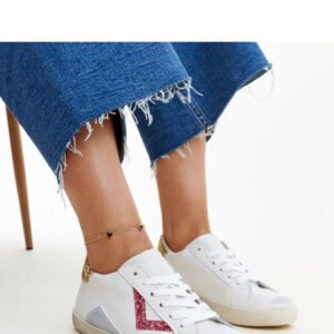 Białe sneakersy z efektem ,,znoszenia`` Gombola - Solea