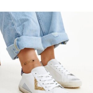 Białe sneakersy z efektem ,,znoszenia`` Gombola - Solea