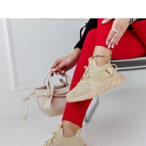 Beżowe lekkie sneakersy sportowe Faruz - Solea