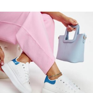 Białe sneakersy eko-skórzane Fatimah - Solea