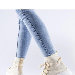Beżowe wysokie sneakersy Vigatto - Solea
