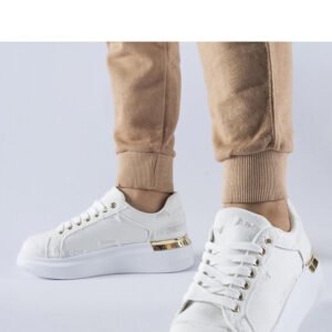 Białe sneakersy na platformie Ossona - Solea