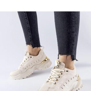 Beżowe sportowe sneakersy Laudes - Solea