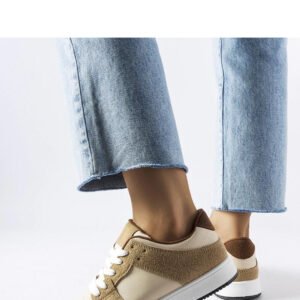 Beżowe sneakersy Jacqueline - Solea
