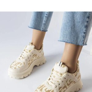Beżowe masywne sneakersy Brunswick - Solea