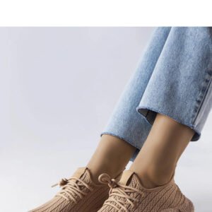 Beżowe sportowe sneakersy Élodie - Solea