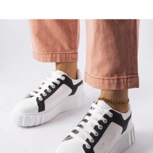 Białe sneakersy na platformie Gosselin - Solea