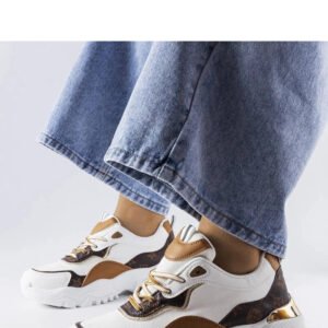 Białe sneakersy na nieregularnej podeszwie Alta - Solea