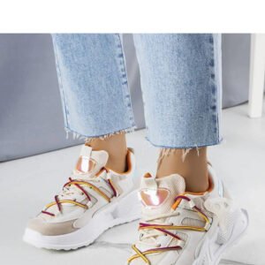 Beżowe sneakersy z łączonych materiałów Traci - Solea