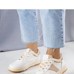 Beżowe damskie sneakersy Marcella - Solea