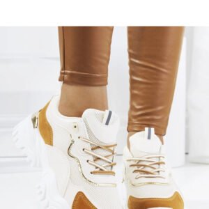 Beżowe obuwie sportowe Osorio - Solea