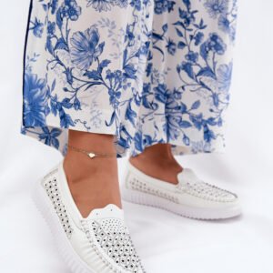 Mokasyny Model Vinceza 88028 White - Step in style