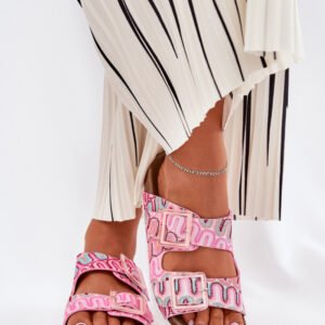 Sandał Klapki Model S.Barski RB51-006 Pink - Step in style