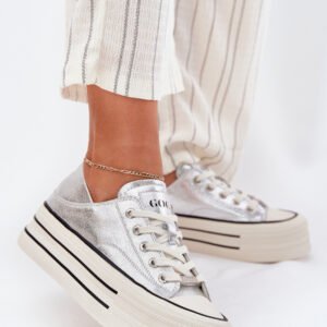 Trampki Model GOE RR2N4108 Silver - Step in style