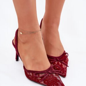 Szpilki Model Annivirae P-1450 Bordo - Step in style