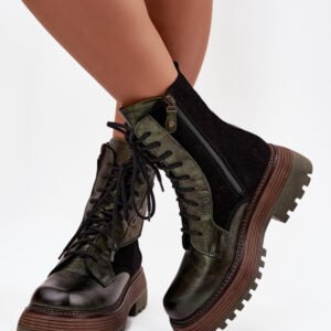 Workery Model Maciejka 07104-09 Dark Green - Step in style