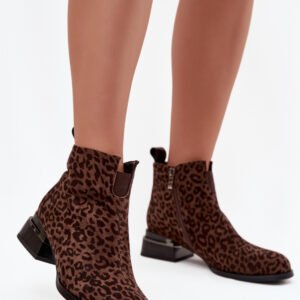 Botki Model DA JC52-852 Brown Panterka - Step in style