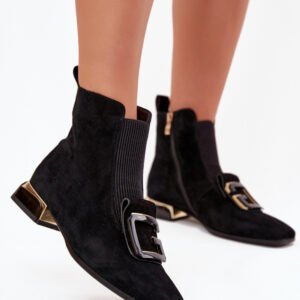 Botki Model DA MR52-217 Black Zamsz - Step in style