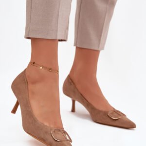 Szpilki Model Amelora 2830 Dark Beige - Step in style