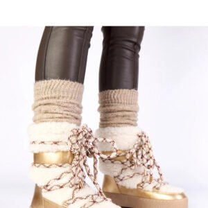 Śniegowce Model Aicha LT33-21 Gold - Solea