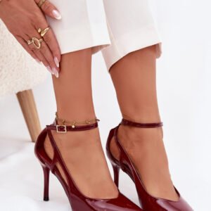 Szpilki Modele Fionnel LE151P Bordo - Step in style