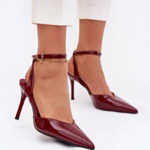 Szpilki Model Laretta LE149P Bordo - Step in style