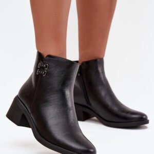 Botki Model Delmira 25BT02-9388 Black - Step in style