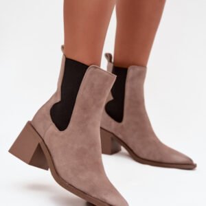 Botki Model Artiker 57C0045 Beige - Step in style