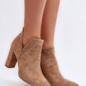 Botki Model Kerestia A8705-63 Beige - Step in style