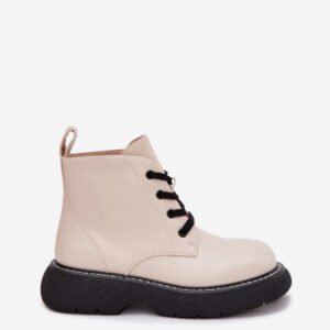 Botki Model Harmine LQ-26 Light Beige - Step in style
