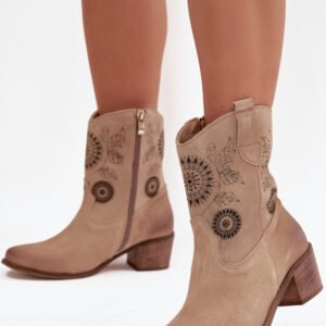 Botki Model Zazoo 3844 Beige - Step in style