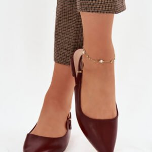 Baleriny Model Iverelle D-046 Bordo - Step in style