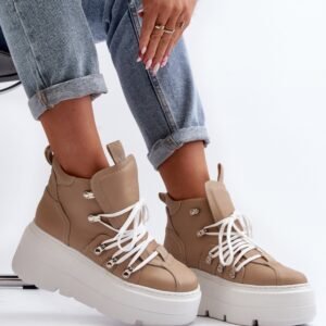 Buty Sportowe Model Zazoo 3416 Beige - Step in style