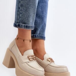 Półbuty Model Zazoo 20170 Light Beige - Step in style