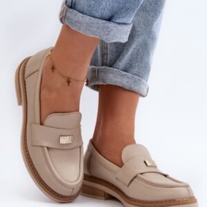 Mokasyny Model Zazoo 20165 Beige - Step in style