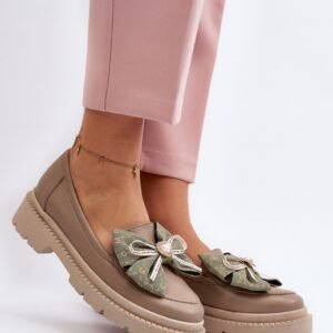 Mokasyny Model Laura Messi 2787/252 Beige - Step in style