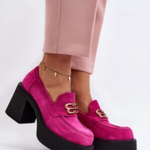 Półbuty Model Zazoo 20170 Fuksja Zamsz - Step in style