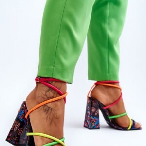 Sandały Model Josette FY2125-3 Multicolor Black - Step in style