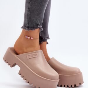 Sandał Klapki Model Big Star NN274016 Beige - Step in style