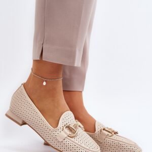 Mokasyny Model Iluvana FF-33 Beige - Step in style