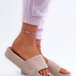 Sandał Klapki Model Big Star NN274A671 Beige - Step in style