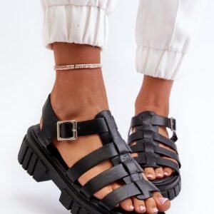 Sandały Model Rosarose N75-4 Black - Step in style