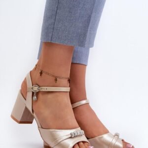 Sandały Model Narhi 20241 Gold - Step in style