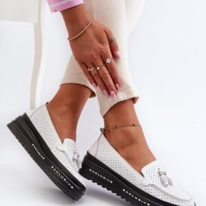 Mokasyny Model Assetnima 24PB18-7176 White - Step in style