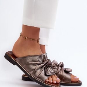 Sandał Klapki Model Nelvira RMR2266-8 Miedź - Step in style